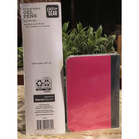 Pen+Gear Black Retractable Gel Pens 2-Pack & Mini Composition Books 3-Pack Assor - Picture 3 of 7